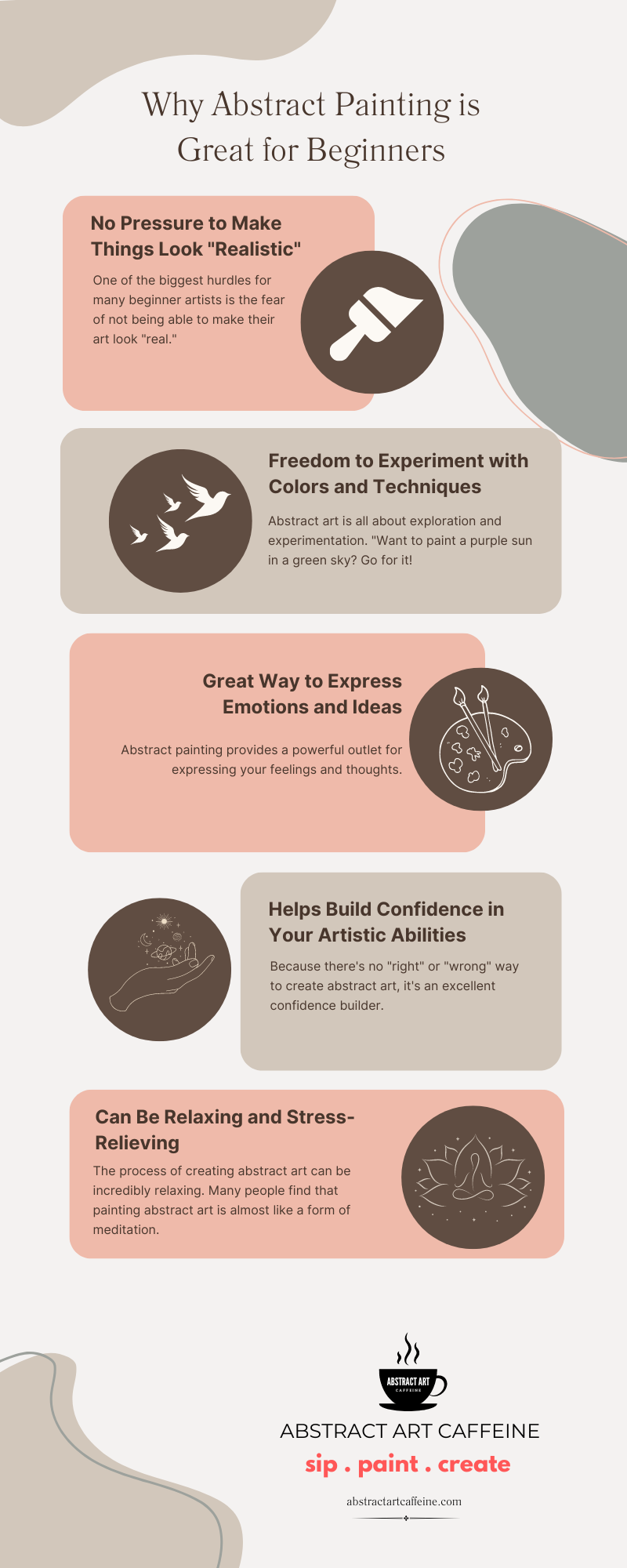 Infographic - Why Abstract Painting is Great for Beginners - Abstract Art Caffeine